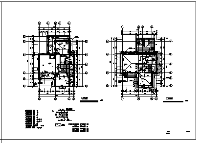 三层砖混结构经典露阳台别墅建筑施工cad图(带地下室设计，共五张)-图一