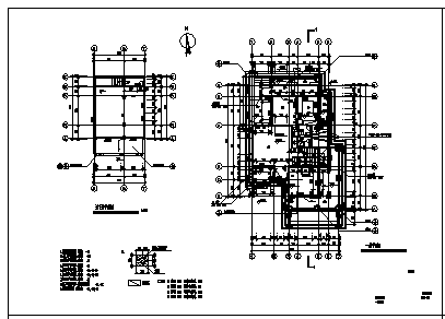 三层砖混结构经典露阳台别墅建筑施工cad图(带地下室设计，共五张)-图二