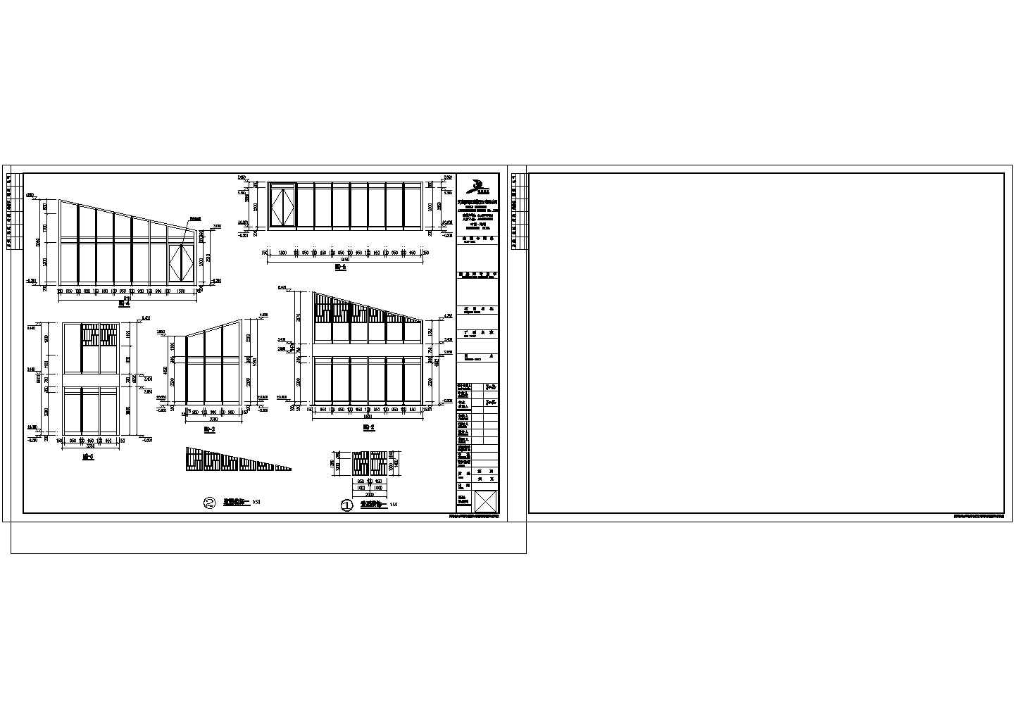 金地格林小城三角形单层商业楼建筑结构施工图(含建筑构造统一做法表)