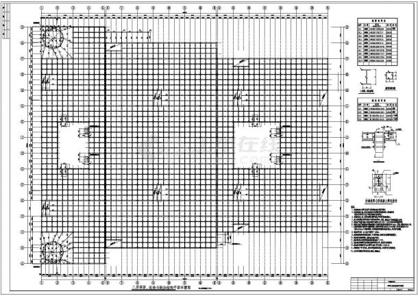 天津某家具广场改造加层工程结构施工图(含改造加层结构施工图)-图一