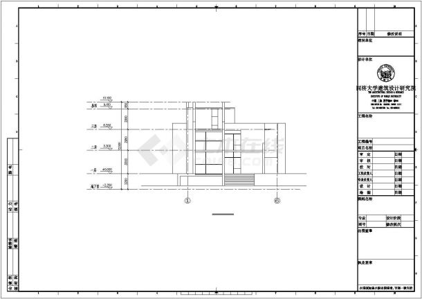 庭院式高档小区住宅楼全套施工设计cad图纸-图二