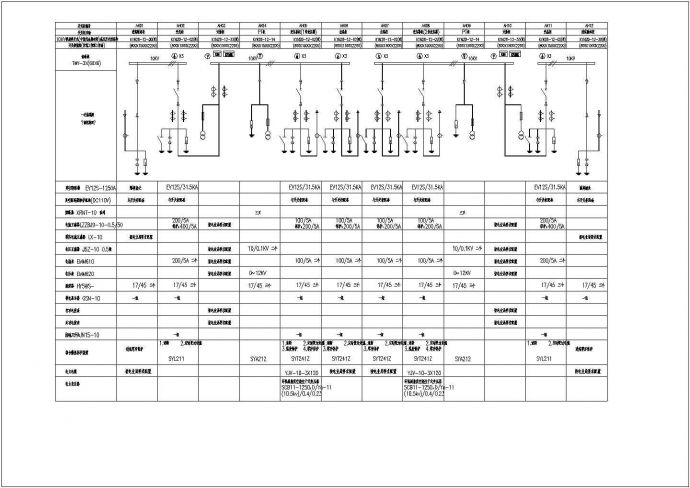 某高压10KV变电站设计cad全套电气原理施工图（甲级院设计）_图1