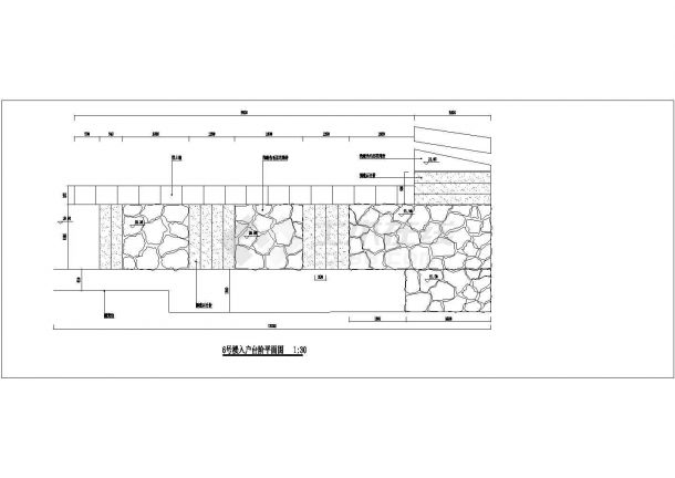 精选优质的路栈CAD设计施工图（含园路剖面图 ）-图二