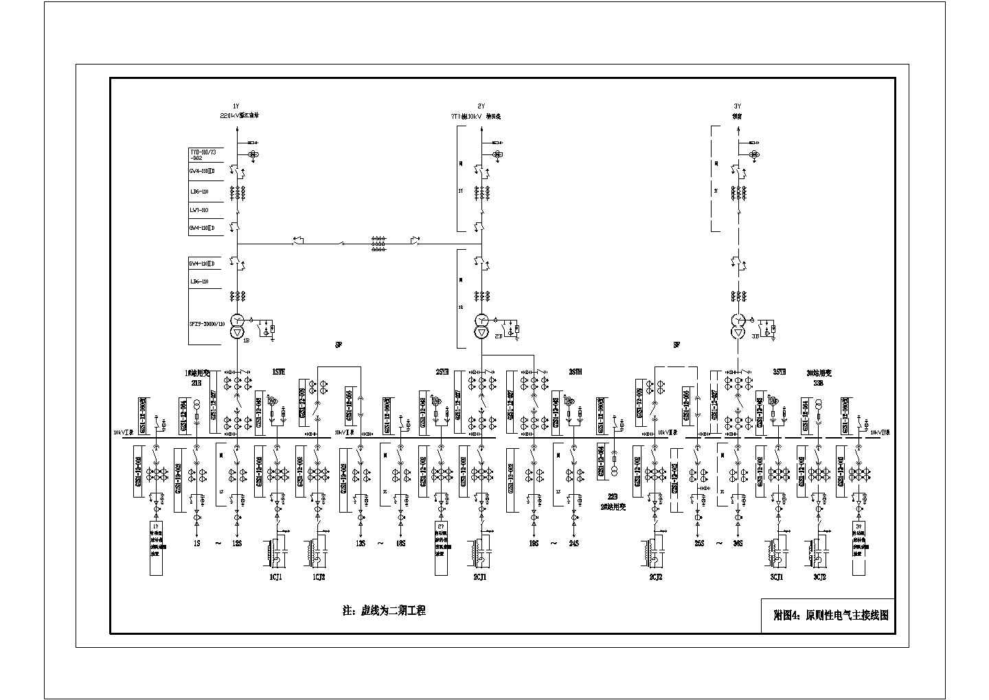 [成都]某110KV变电站设计cad全套电气施工图纸302张（含电缆清册、设备材料表）
