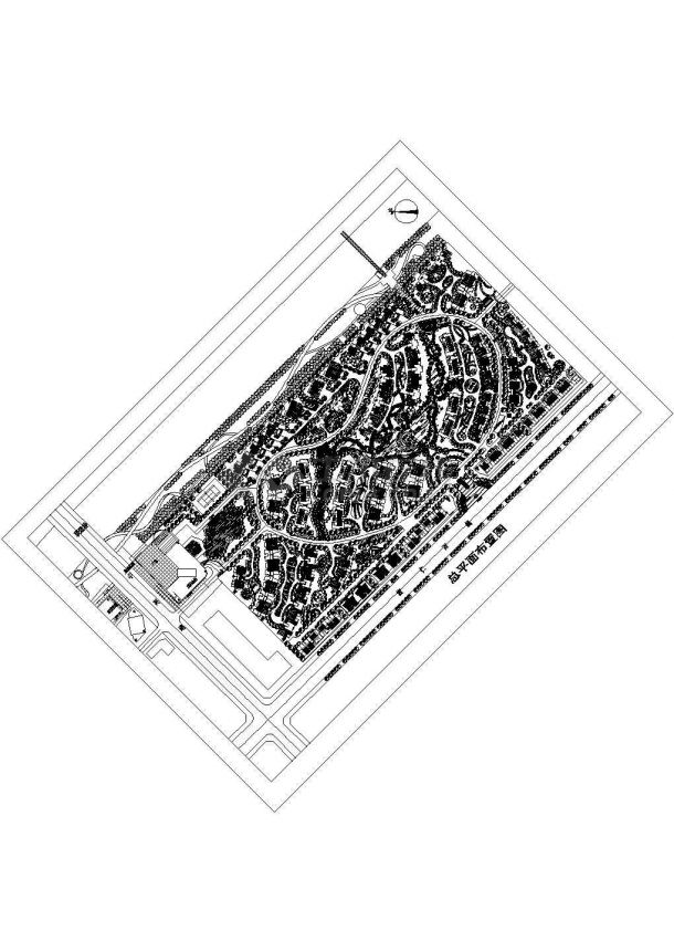 公园道一号道路CAD图纸-图一
