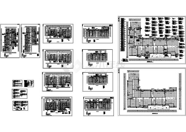 某17万平二层大型商场电气施工cad图(含消防图)-图二