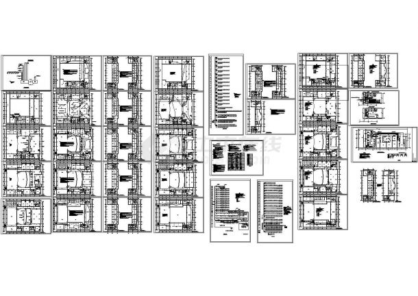 十七层会堂全套电气施工cad图(含消防平面图)-图一