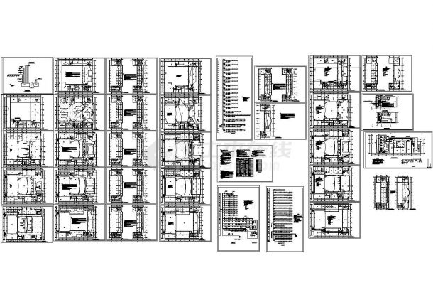 十七层会堂全套电气施工cad图(含消防平面图)-图二