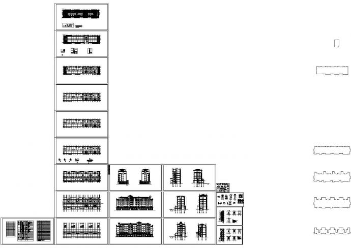 某地区六层框架结构住宅楼设计cad全套建筑施工图（甲级院设计）_图1