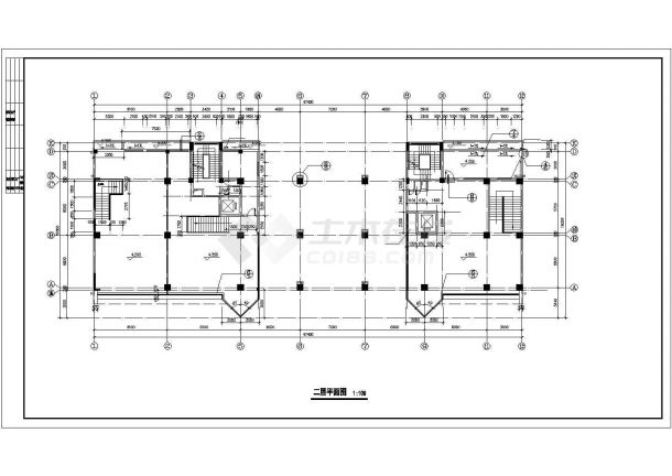 7500平米11层框架结构商住楼全套建筑设计CAD图纸（1-2层商用）-图一