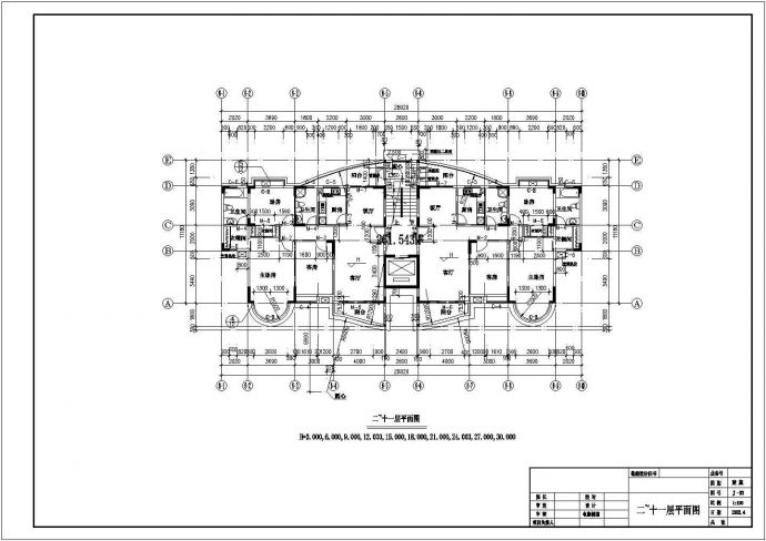 某小区7700万平米11层框架结构住宅楼全套建筑设计CAD图纸_图1