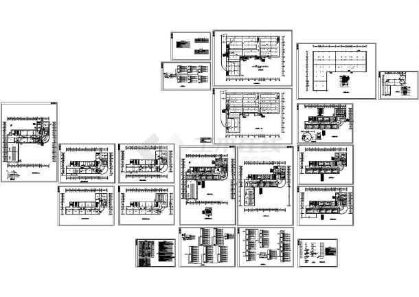 五层小区教学楼电气施工cad图（含照明图)-图二