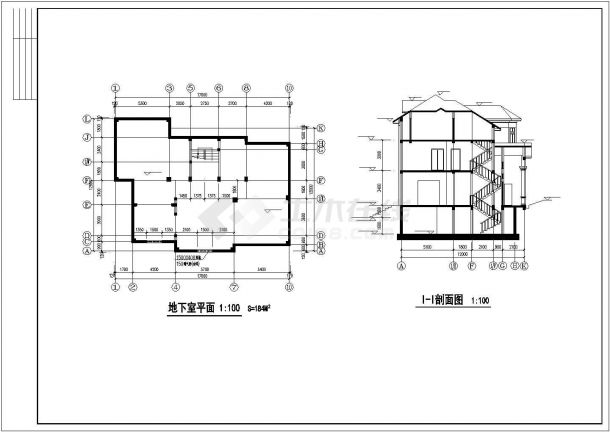 某旅游度假区山庄小别墅建筑方案设计施工CAD图纸-图二