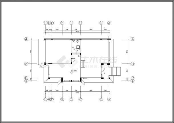 某经典精美装修别墅建筑完整方案设计施工CAD图纸-图一