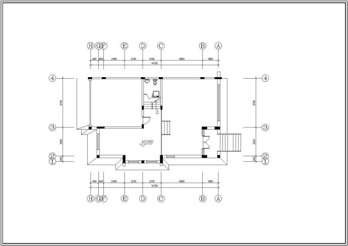 某经典精美装修别墅建筑完整方案设计施工CAD图纸_图1