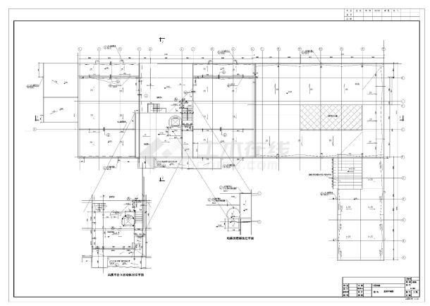 [北京市]某三层科普展览馆建筑施工cad图（含效果图）-图一