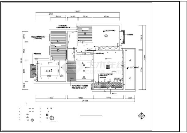 某精品独立豪华别墅建筑全套方案设计施工CAD图纸-图二