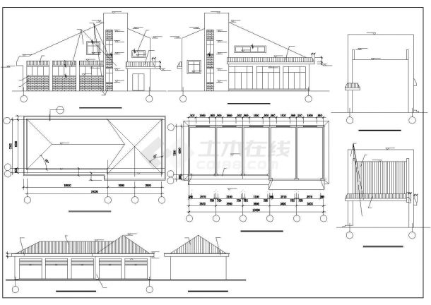 某三层行政办公综合楼建筑详细方案设计施工CAD图纸-图一