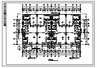 某三层经典联排别墅建筑设计cad图(带地下室设计，共十一张)-图二