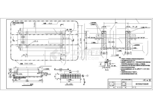 某配电工程250kVA欧式箱变设计cad电气主接线图（含基础图）-图二