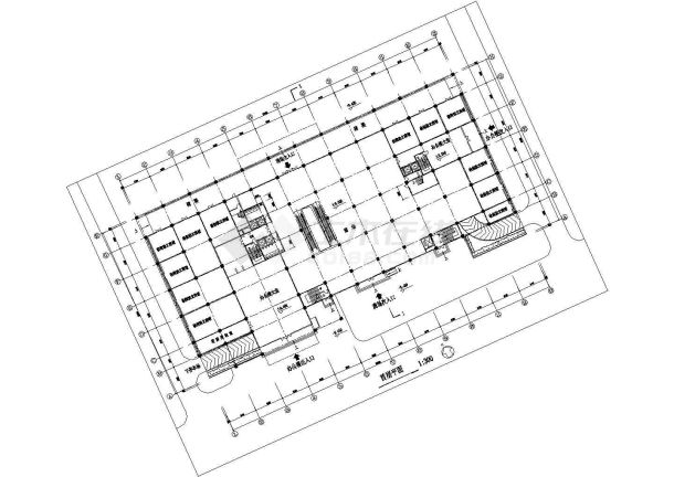 某19层商场及高级写字综合楼建筑详细方案设计施工CAD图纸-图一