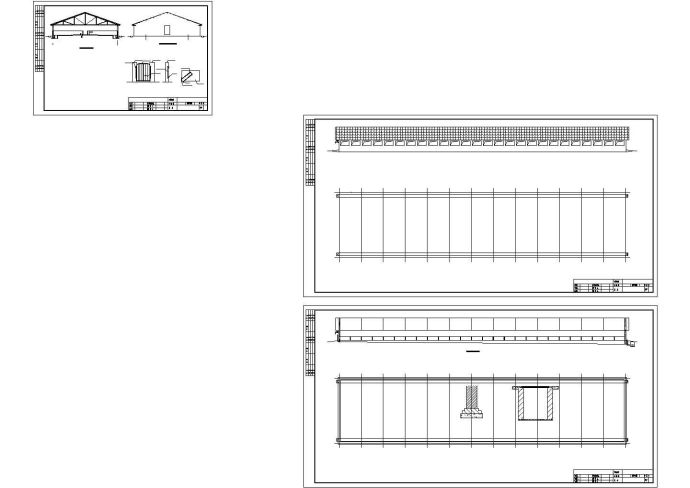某上万头大型钢框架结构养猪场设计cad全套结构施工图纸（含设计说明，含建筑设计）_图1