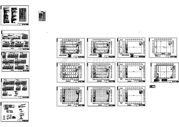 厂房设计_三层经济开发区标准厂房电气施工cad图（含照明设计）-图二