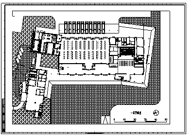 汽车客运站设计_某市二层汽车客运站建筑设计cad图(含效果图)-图二