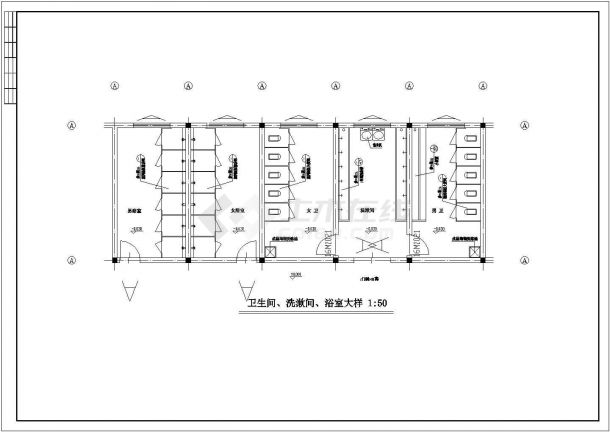 某工厂宿舍楼建筑设计全套CAD图-图二