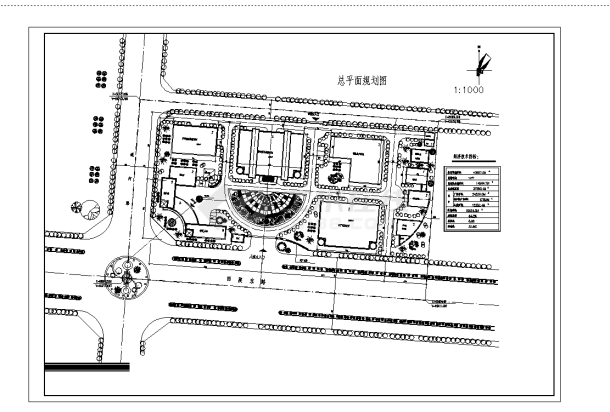 药厂总平面规划设计施工cad图纸-图一