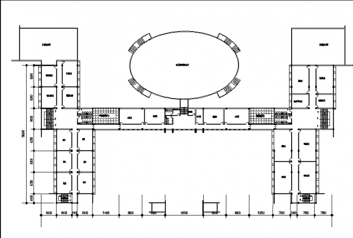 天津某学校二套教学楼建筑设计施工cad图纸（含说明）_图1