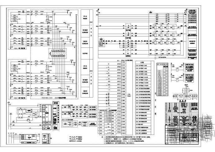220kV母线电压互感器接线全设计cad图纸_图1