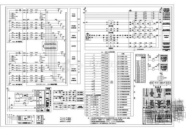 220kV母线电压互感器接线全设计cad图纸-图二