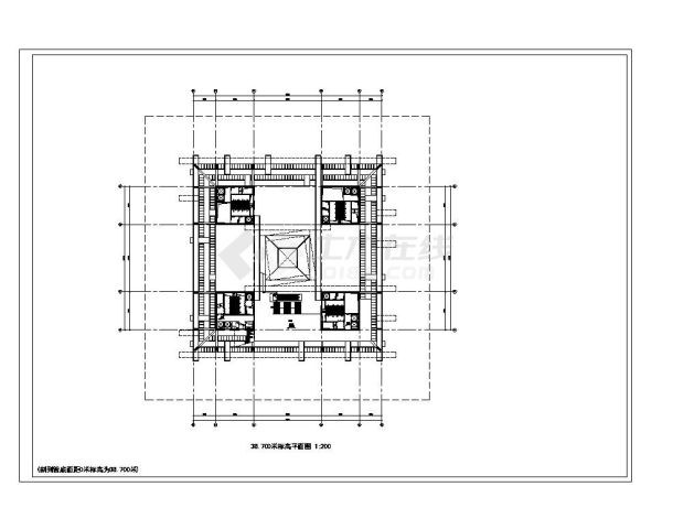 [建筑酷]世博会中国馆施工cad图纸-图二