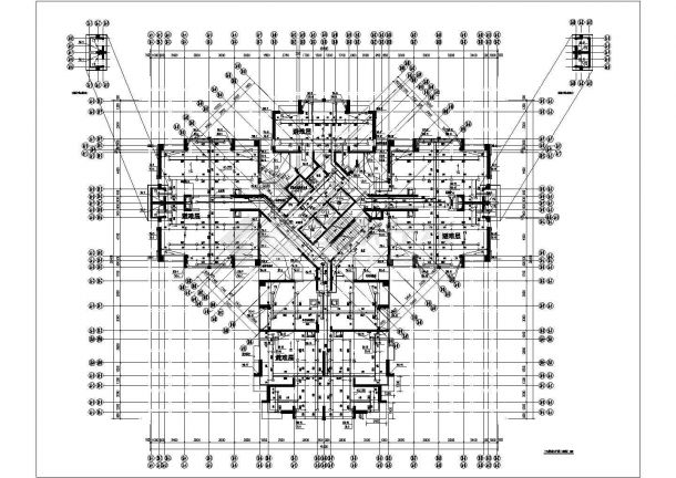 深圳某四十二层超高层公寓楼给排水施工cad图-图一