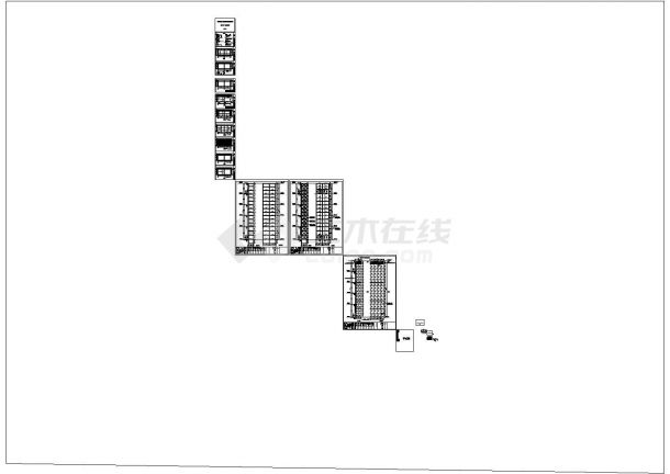 上海某歌城室外钢结构无机房观光电梯设计cad全套施工图（含设计说明）-图一