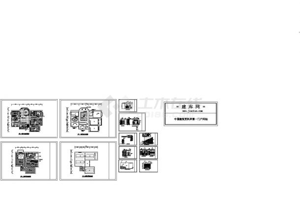 某二层住宅家装室内设计cad平立面施工图（甲级院设计）-图一