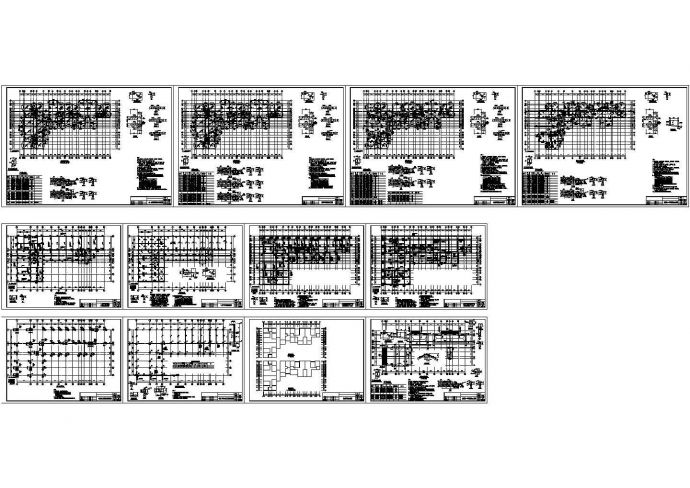 某多层底框结构住宅楼设计cad全套结构施工图（标注详细，12张图）_图1