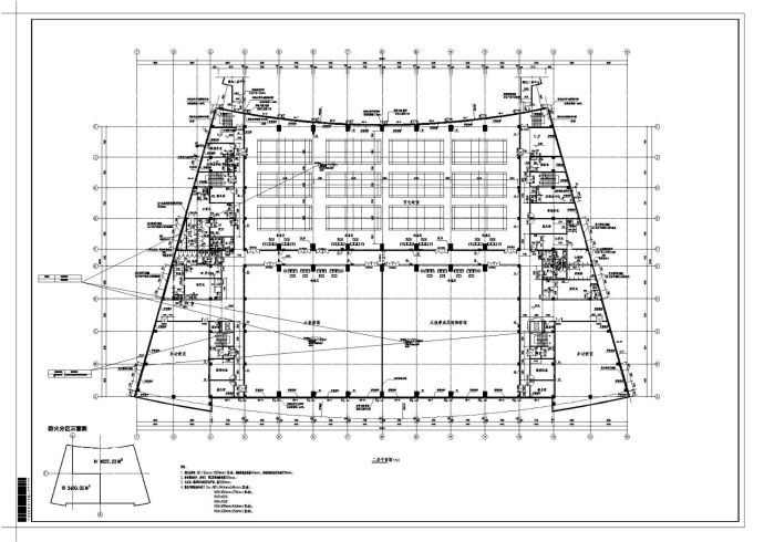 [河南]六层现代风格体育馆建筑施工cad图纸_图1