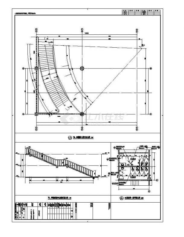 [江西]4层现代风格青少年活动中心建筑施工cad图纸-图一