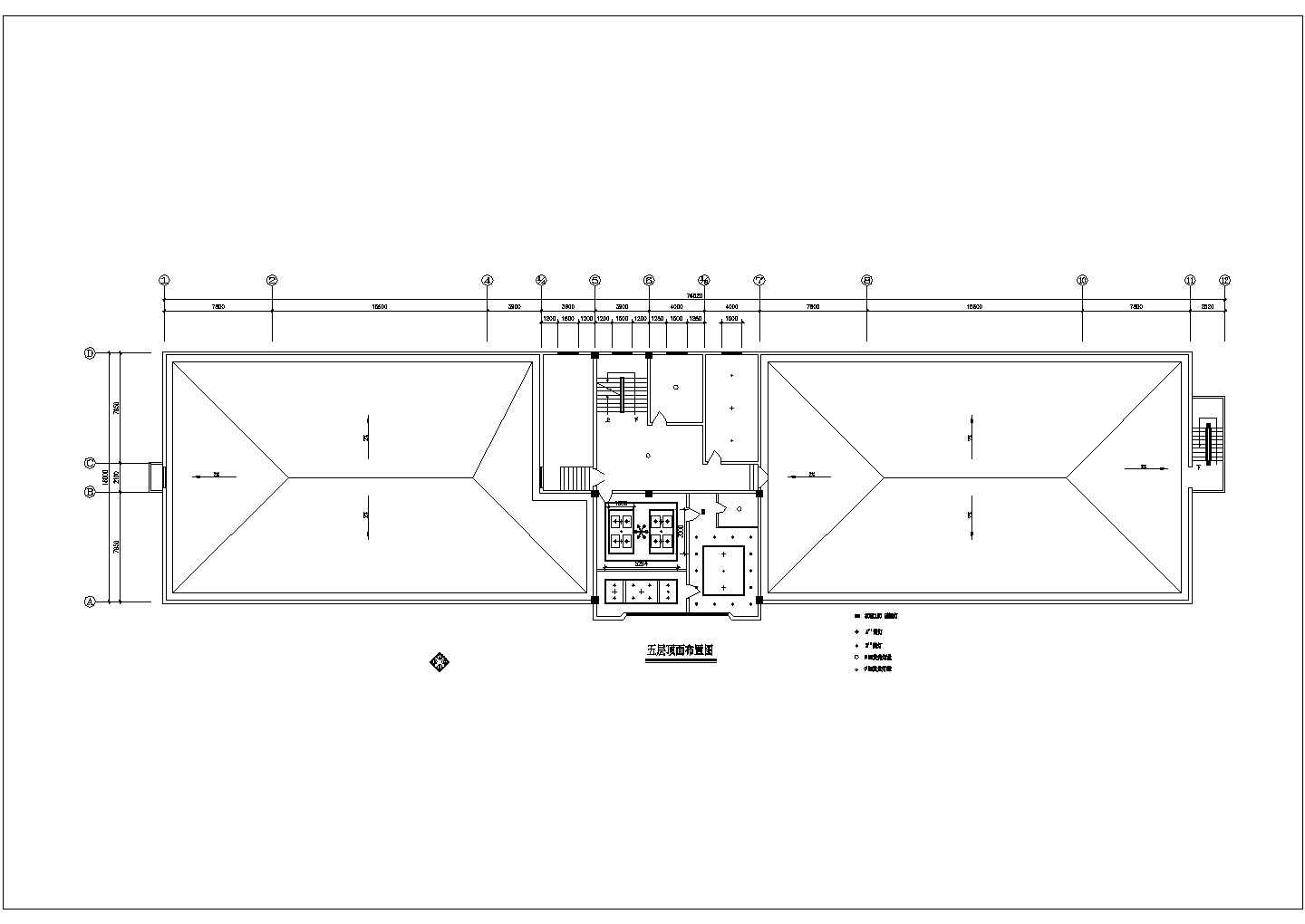 苏州某大型洗浴中心全套装修方案图(含顶面布置图，平面布置图)