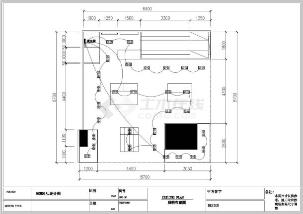 某服装专卖店建筑设计cad施工图-图一