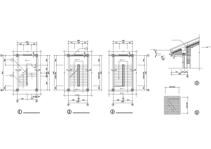 3100平米左右4层框架结构美术教学楼全套建筑设计CAD图纸_图1