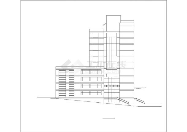 2.4万平米11层框架结构教学综合楼全套建筑设计CAD图纸-图一