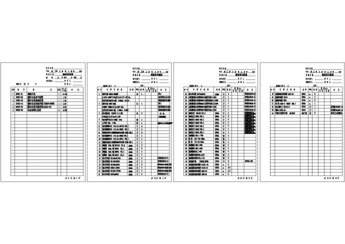 某地电厂循环水泵房全套安装图(含目录和材料表，循环泵平面图)_图1