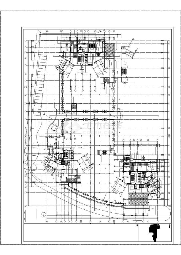 某大型的31层商住楼布置图-图二