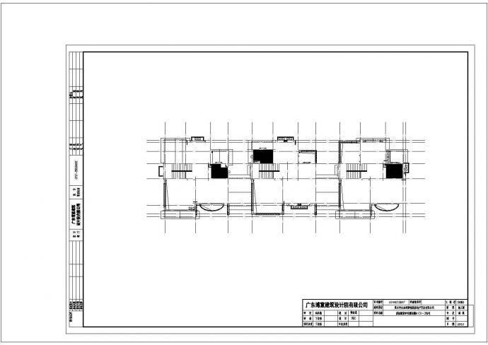 知名地产3层复式别墅建筑结构施工图cad_图1