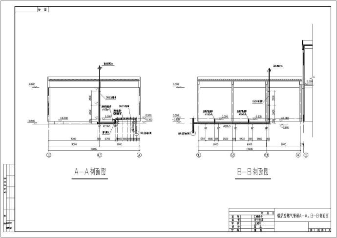 某地大型工厂锅炉房CAD基础平面布置参考图_图1