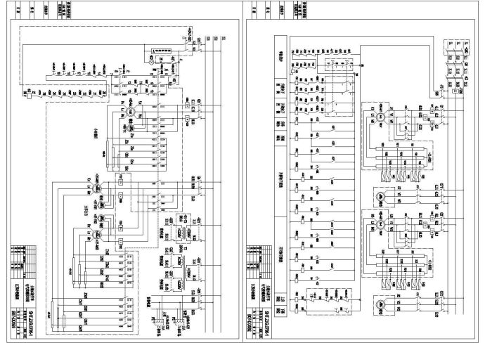 公辅水渣行车吊车电气控制原理设计cad图纸_图1