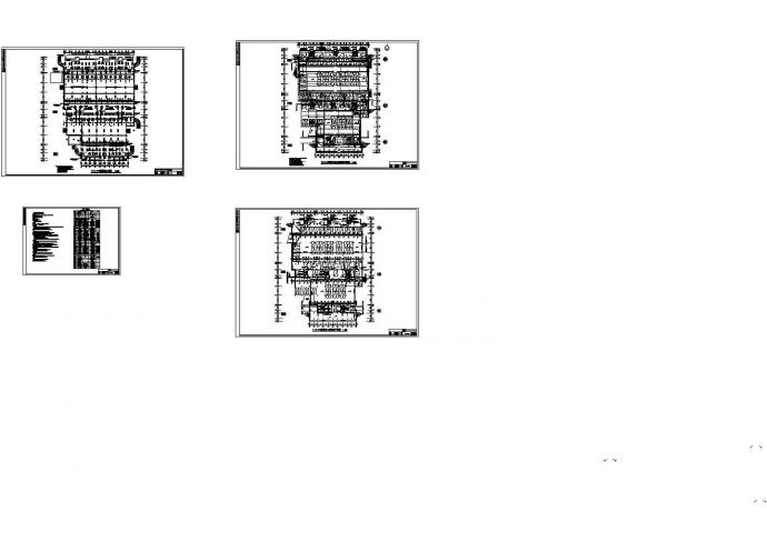 六层带半地下车库电气施工cad图(含平面图)_图1